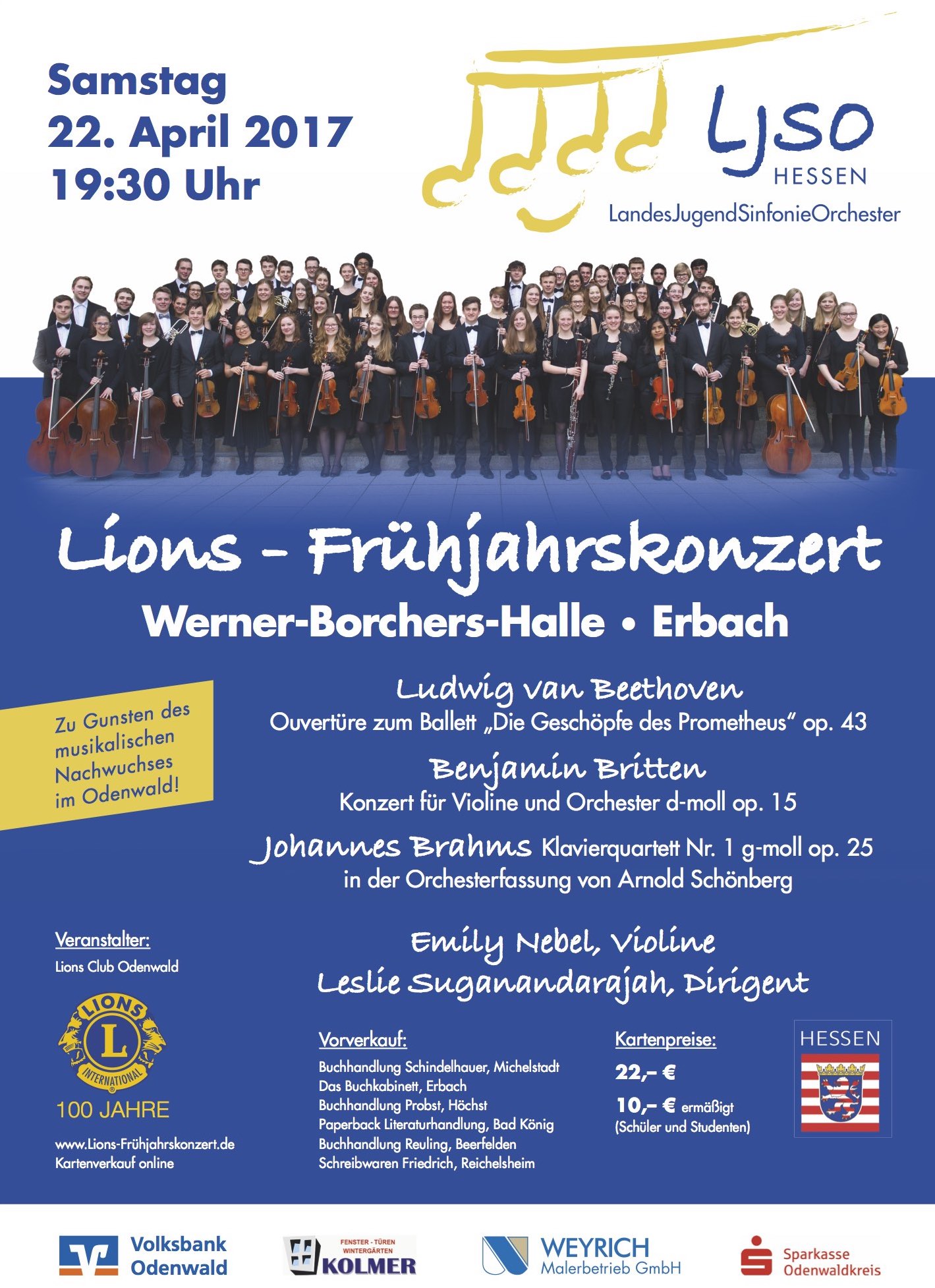 Lions Frühjahrskonzert 2017 - Plakat